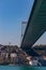 The grand bridge of Sultan Mehmed Fatih through the Bosphorus, Turkey