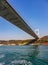 The grand bridge of Sultan Mehmed Fatih through the Bosphorus, Turkey