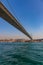 The grand bridge of Sultan Mehmed Fatih through the Bosphorus, Turkey