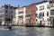 Grand Canal, historic decorative tenement houses by the water, Venice, Italy