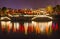 Grand Canal NIght Reflection Hangzhou Zhejiang China