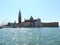 Grand Canal with St Marks Campanile bell tower and Palazzo Ducale, Doge Palace, in Venice, Italy