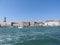 Grand Canal with St Marks Campanile bell tower and Palazzo Ducale, Doge Palace, in Venice, Italy