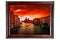 Grand Canal at sunset, Venice, with a frame - Original Digital Art Painting