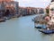 Grand Canal in Venice with the clams still and with very few boats during the look down caused a serious financial and economic