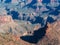 Grand Canyon aerial scene. Panorama in beautiful nature landscape scenery in Grand Canyon National Park.