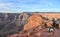 Grand Canyon Ant Hill overlooking the Arizona Desert, people observing a beautiful scenery