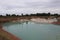 Grand Canyon, a beautiful green pond formed by nature with white rocks, minerals and sulfur, Unseen Thailand, Uttaradit.