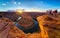 Grand Canyon Horse Shoe Bend shining Sunset Sunstar