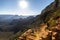 Grand Canyon Landscape Overview on Trail