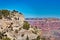 Grand Canyon male visitor mountain view top