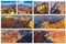 Grand Canyon sunset collage