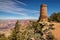 Grand Canyon watchtower at the desert view overlook