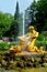The Grand Cascade, palace and Samson Fountain in Peterhof,