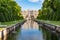 Grand Cascade of Peterhof Palace, Samson fountain and Fountain alley, St. Petersburg, Russia