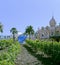 Grand Casino Monte - Carlo with vineyards on the foreground