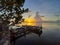 Grand Cayman Beautiful Dock Ocean Sunset