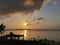 Grand Cayman Beautiful Romantic Dock Sunset