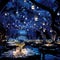 Grand Celestial Soiree in a Magical Moonlit Garden