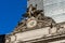 Grand Central Terminal sign, Glory of Commerce sculptural group above large clock atop the terminal facade - New York, USA, 2022