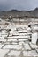 Grand colonnaded street with white marble pavement in ruins of the ancient city Sagalassos lost in Turkey mountains