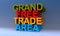 Grand free trade area on blue