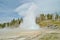 Grand geiser in Yellowstone National Park