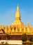 Grand Golden Pagoda with Blue Sky before Sunset