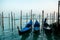 Grand Ð¡hannel with gondola and gondolier, Venice, Italy.