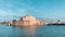 Grand Harbour, Malta, Fort St. Angelo wide from the sea.