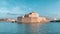 Grand Harbour, Malta, Fort St. Angelo wide from the sea.