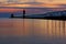 Grand Haven Pier at Sunset. Grand Haven Michigan