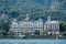 Grand Hotel Des Iles Borromees and Stresa town embankment, view