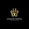 Grand hotel logo inspiration, luxury hotel logo template