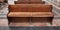 The grand interior of St. Vitus cathedral in Czech Republic, wooden church bench