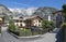 The Grand Jorasses massif from Courmayeur - Aosta valley in Italy