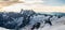 Grand Jorasses, Mont Blanc massif, mountain range in the Alps