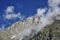 Grand Jorasses - morning clouds, Italian Alps