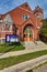 GRAND LEDGE, UNITED STATES - Jun 21, 2020: Handicap entrance for the First United Methodist Church