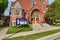 GRAND LEDGE, UNITED STATES - Jun 21, 2020: Handicap entrance for the First United Methodist Church