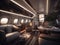 A grand and luxurious private jet with stunning interiors created with Generative AI