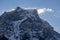 Grand Morgon peak in winter. Hautes Alpes, Alps, France