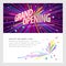 Grand opening vector illustration, invitation