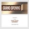 Grand opening vector illustration, invitation