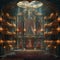 Grand opera house with opulent details and a majestic stage