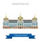 Grand Palace in Bangkok Thailand vector flat attraction travel