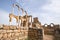 The Grand Palace. The ruins of the Umayyad city of Anjar. Beqaa Valley, Lebanon