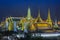 Grand palace and Wat phra keaw at night