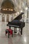 Grand piano in German gothic church