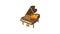 Grand piano icon animation
